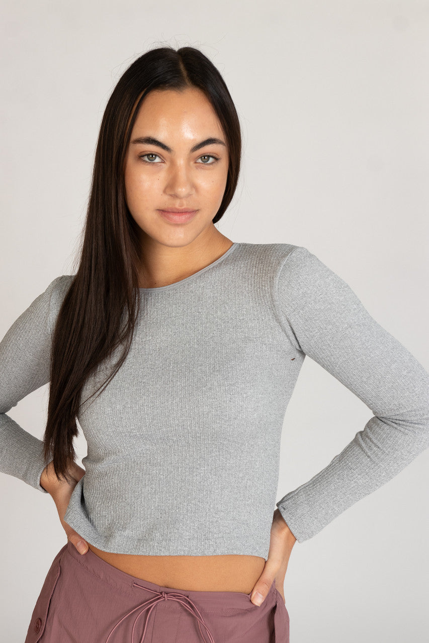 Waffle Knit Fleece Longsleeve