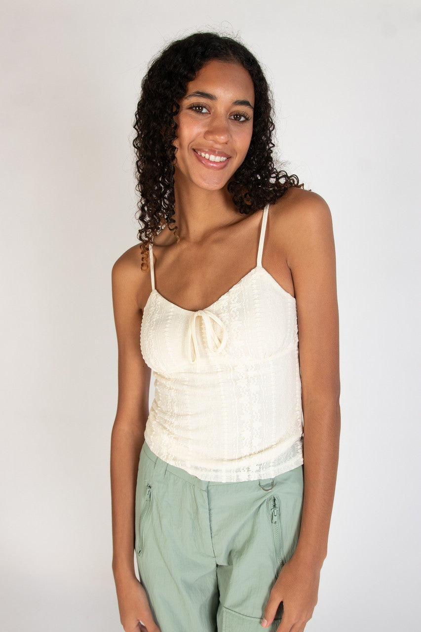 Lace Tie Front Cami