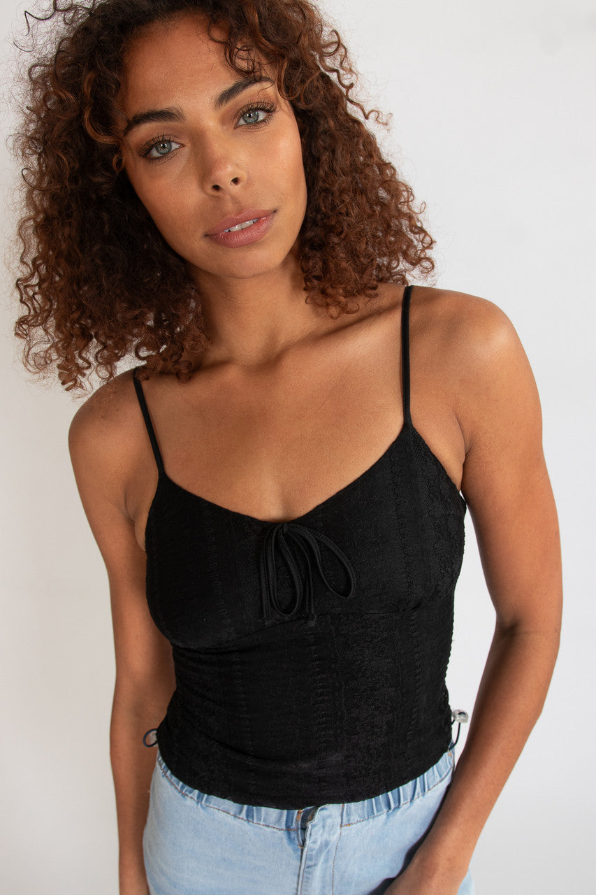 Lace Tie Front Cami