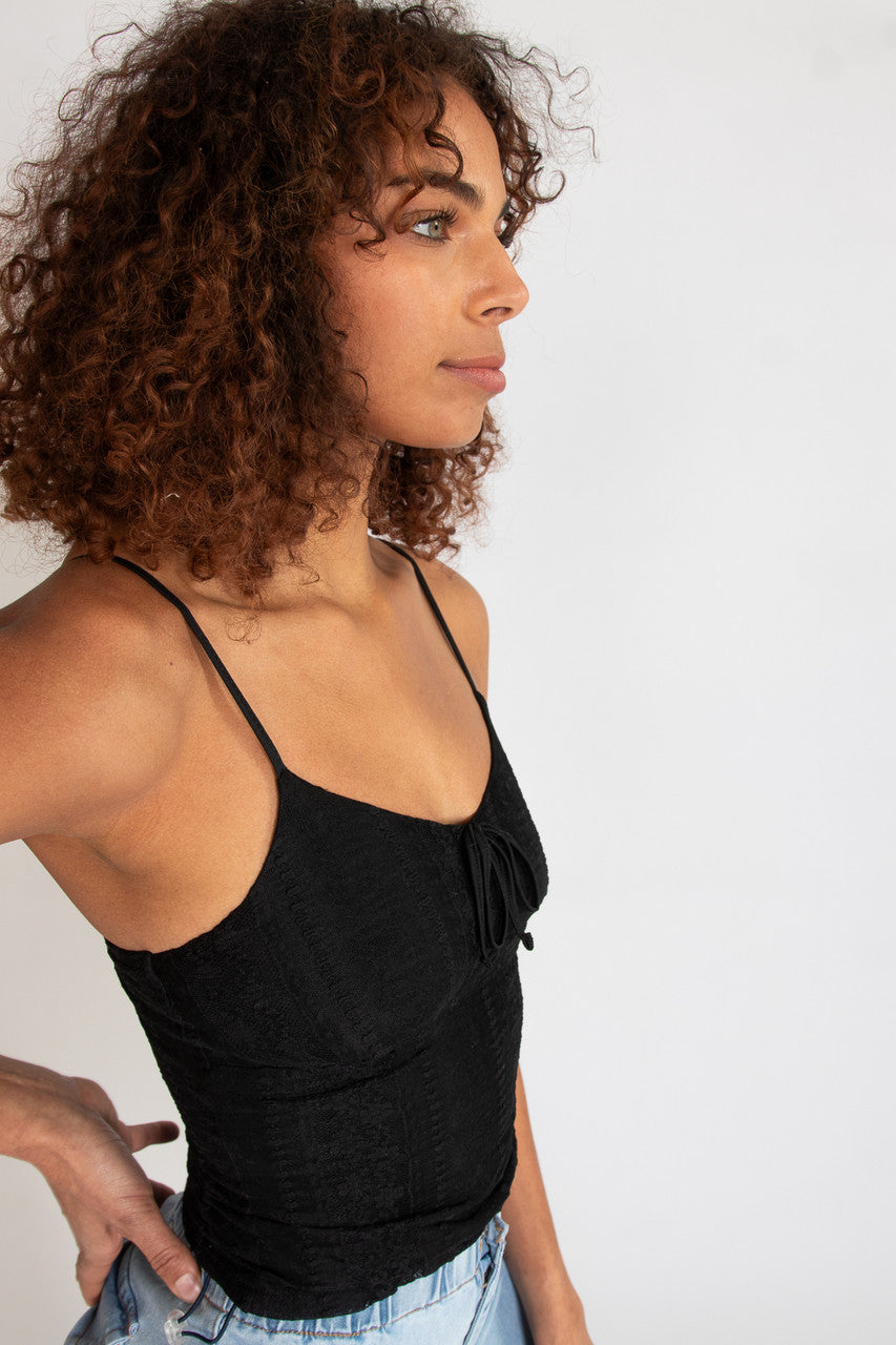 Lace Tie Front Cami