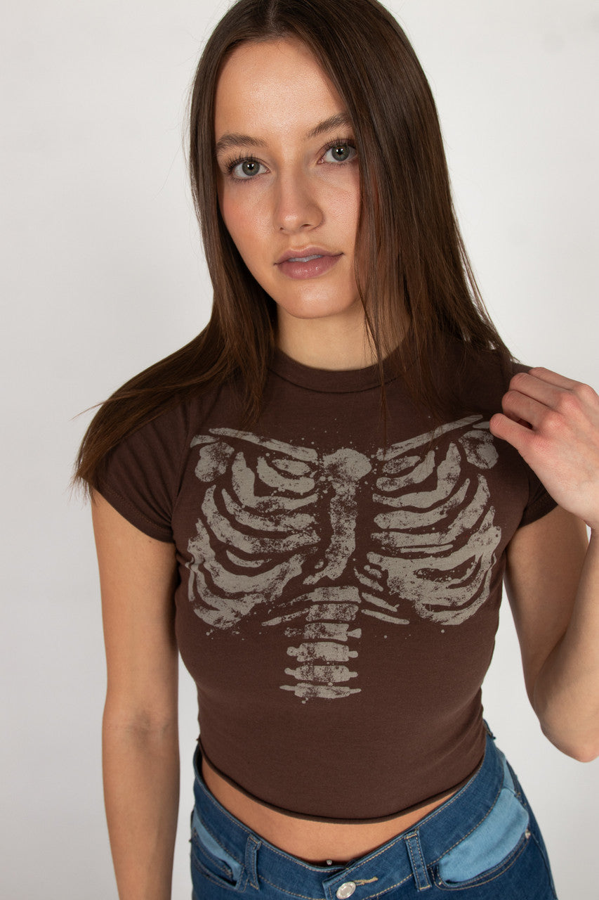 Ribcage Crop Tee