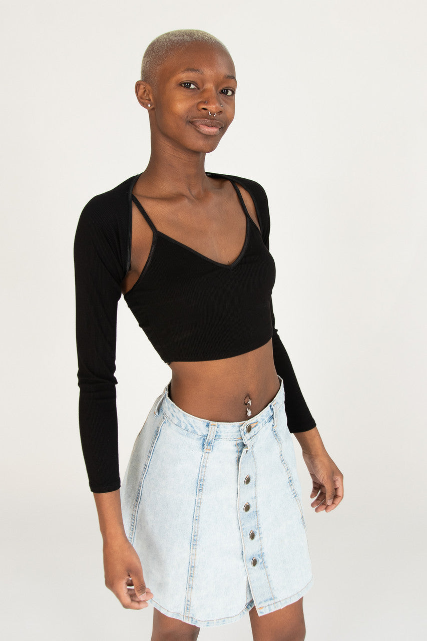 Ribbed Shrug