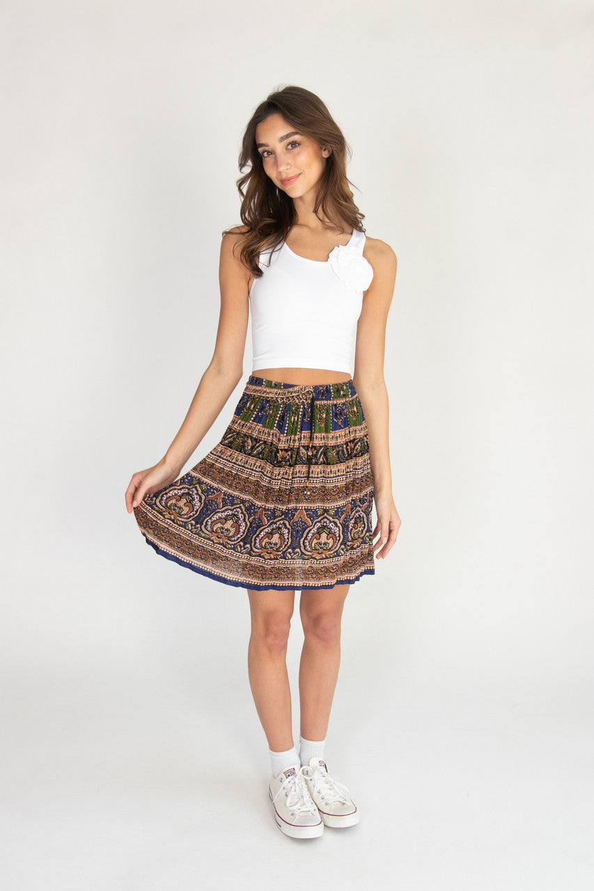 Ruffle Rose Seamless Tank