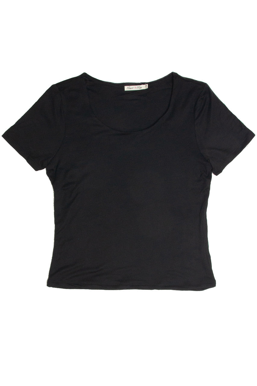 Black Double Layered T-Shirt