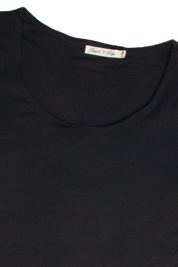 Black Double Layered T-Shirt