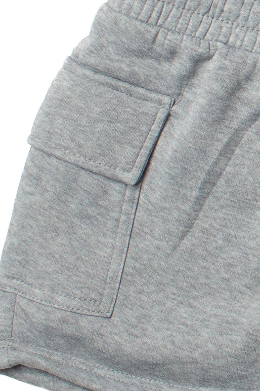 Fleece Cargo Shorts