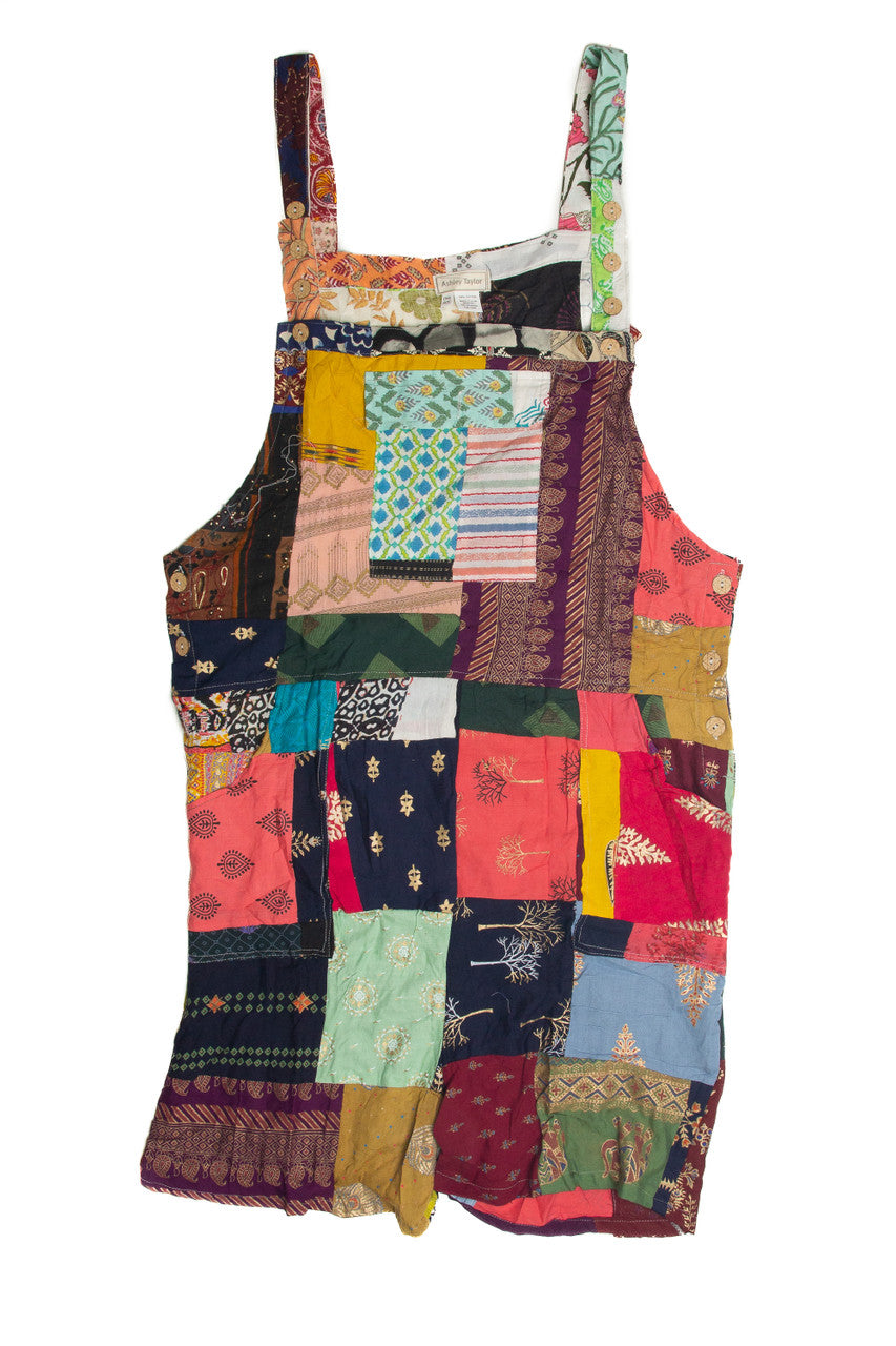 Patchwork Shortalls