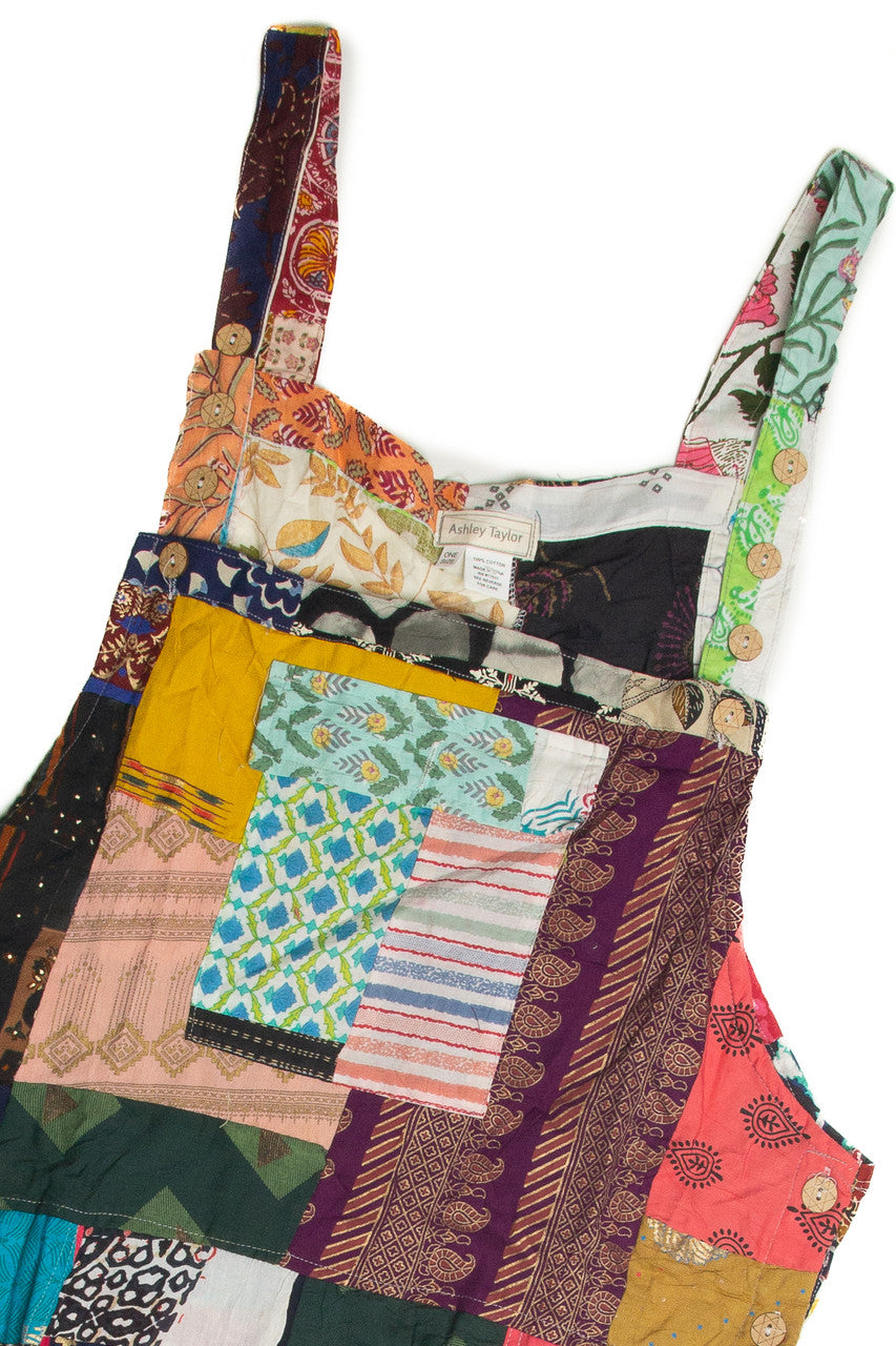 Patchwork Shortalls