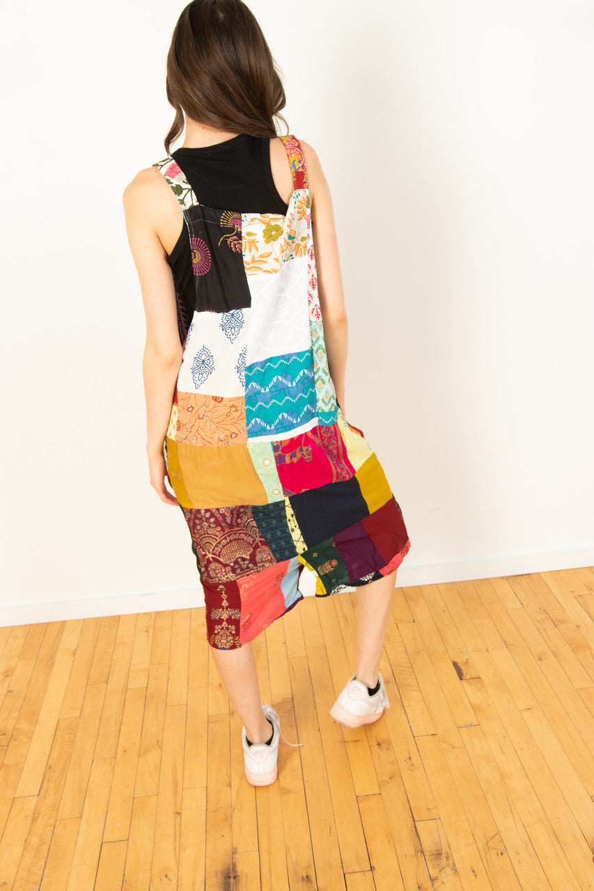 Patchwork Shortalls