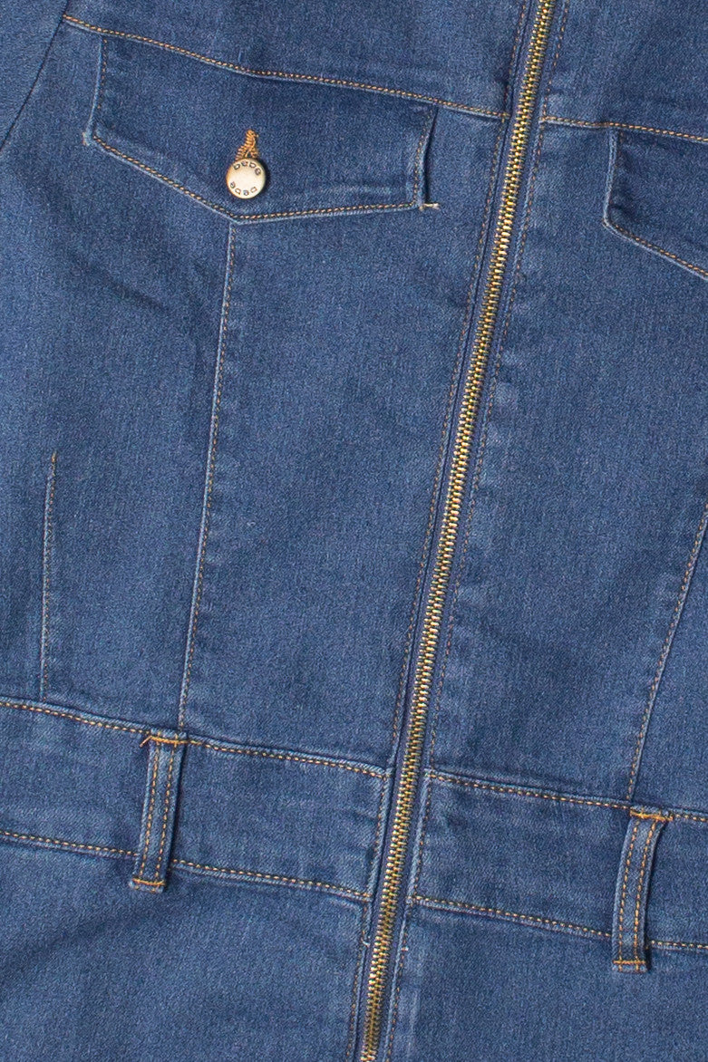 Denim Utility Romper