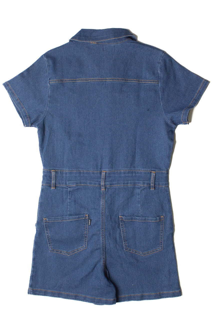 Denim Utility Romper