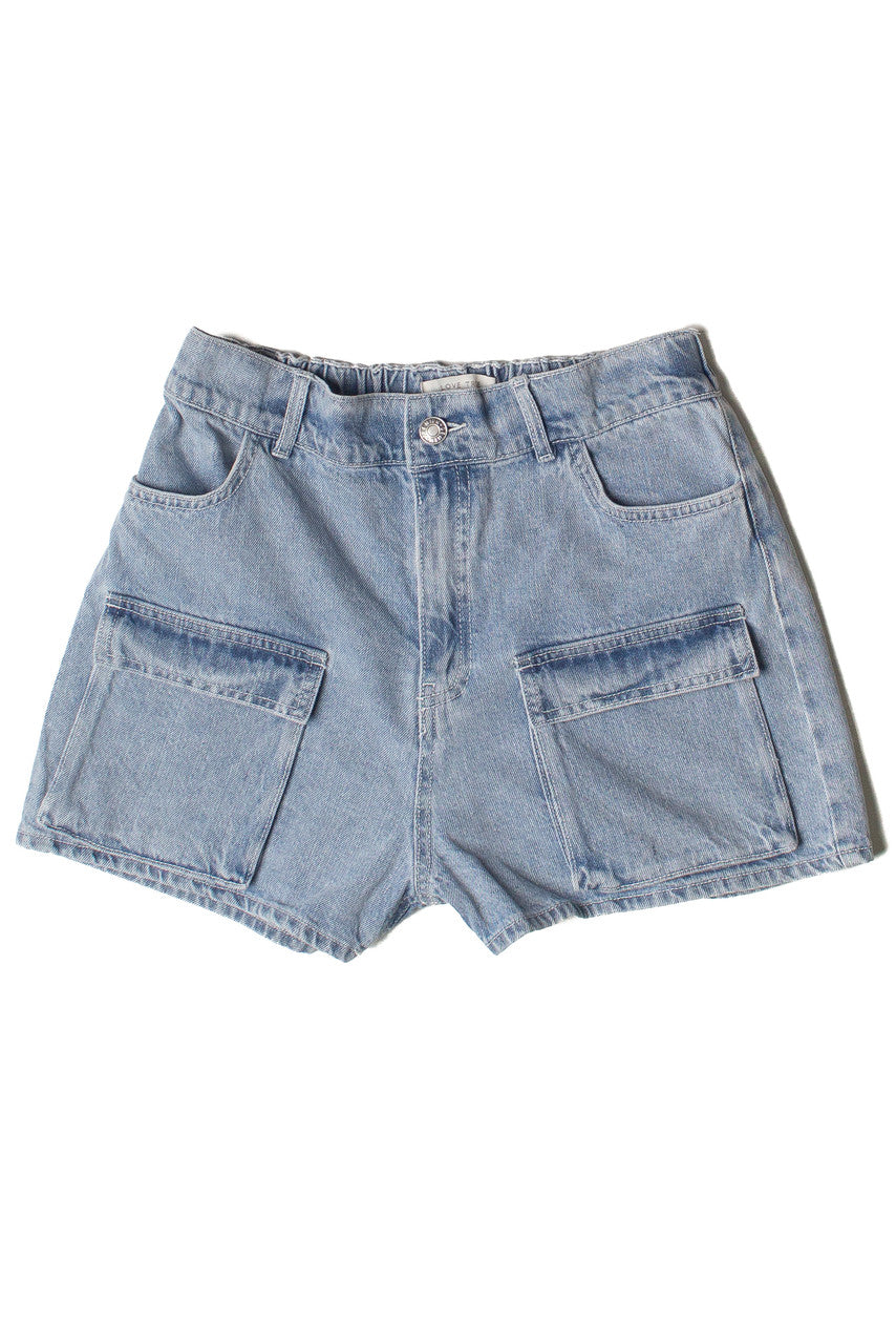 Denim Cargo Shorts