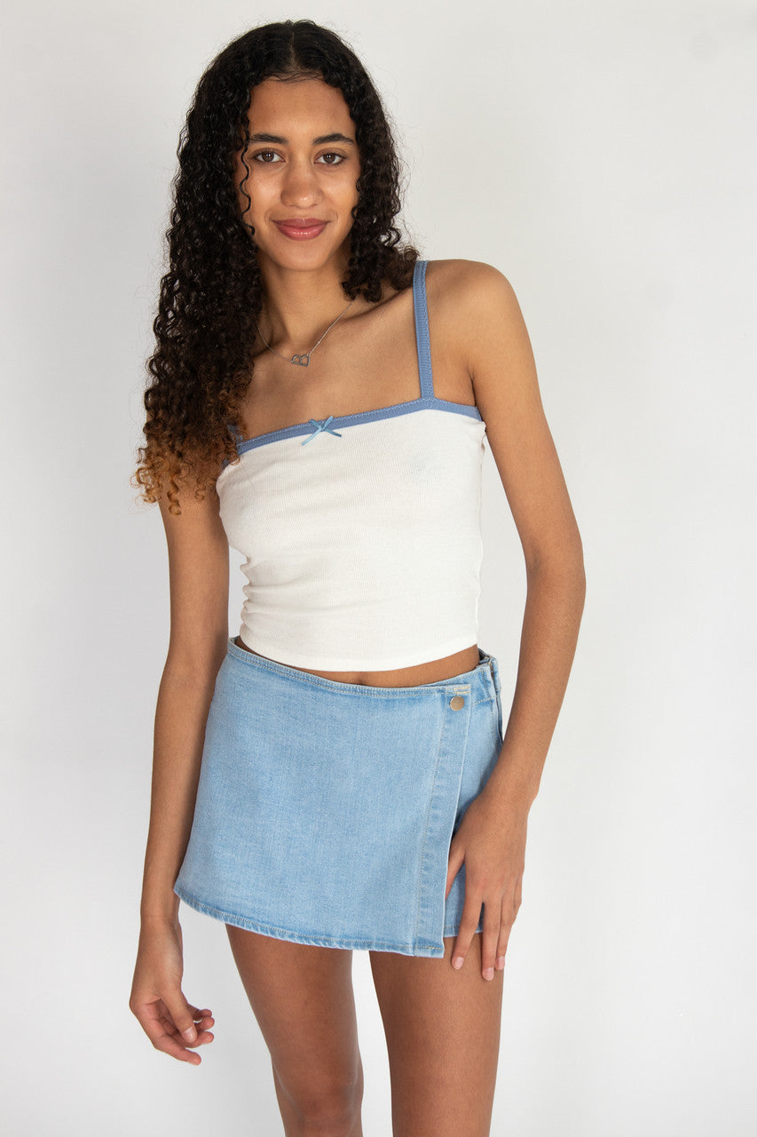 Denim Skort