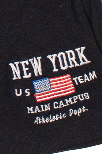 Embroidered USA Flag Athletic Shorts