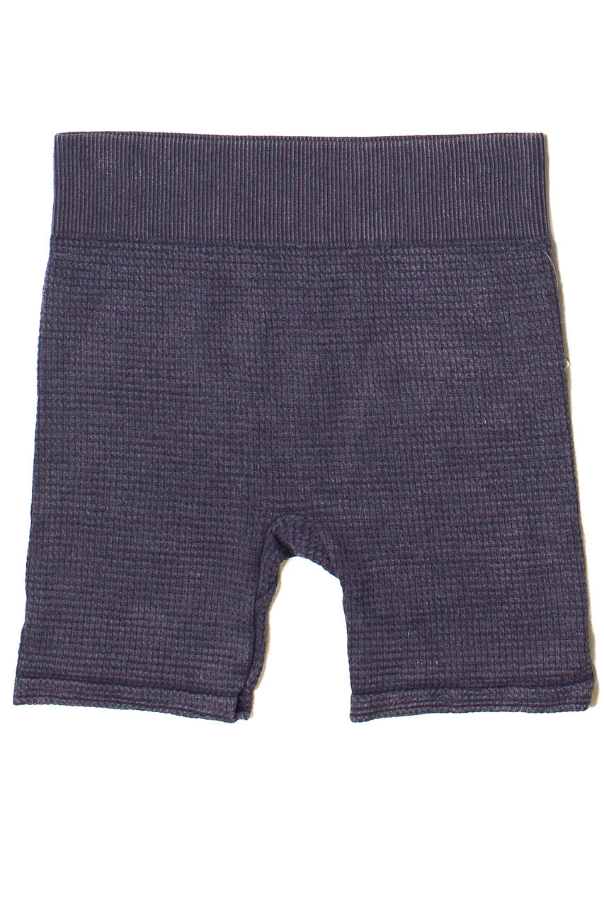 Waffle Knit Seamless Biker Shorts