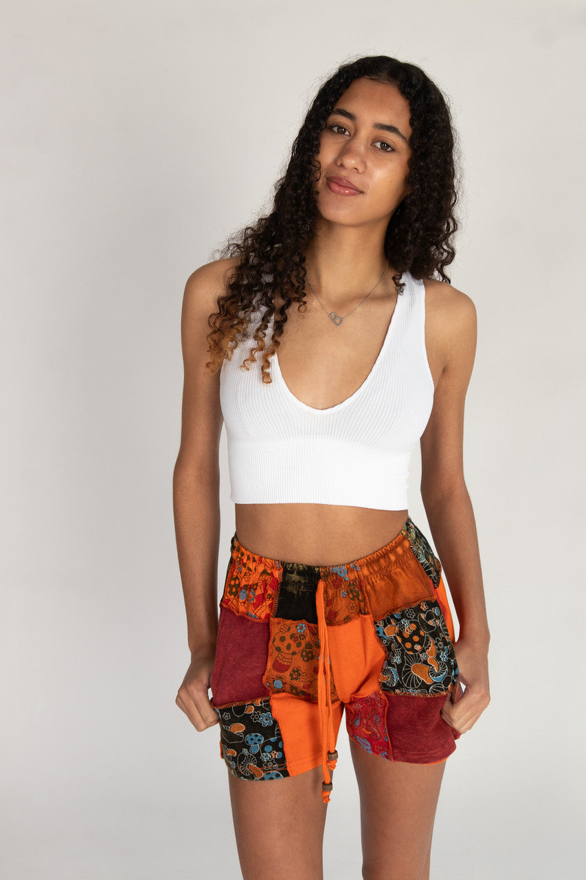 Patchwork Sweatshorts