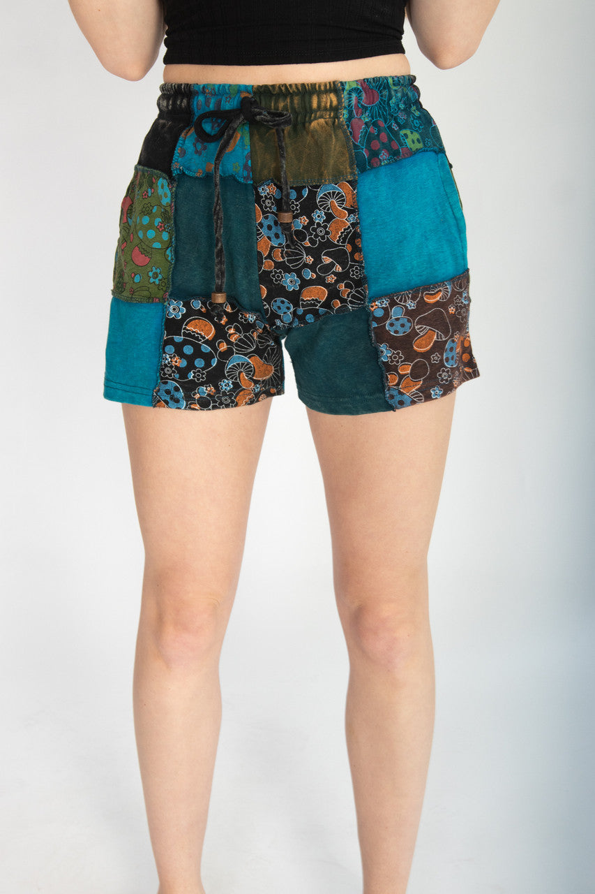 Patchwork Sweatshorts