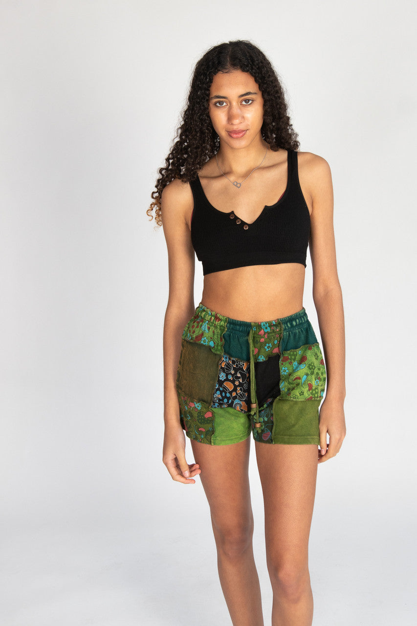 Patchwork Sweatshorts