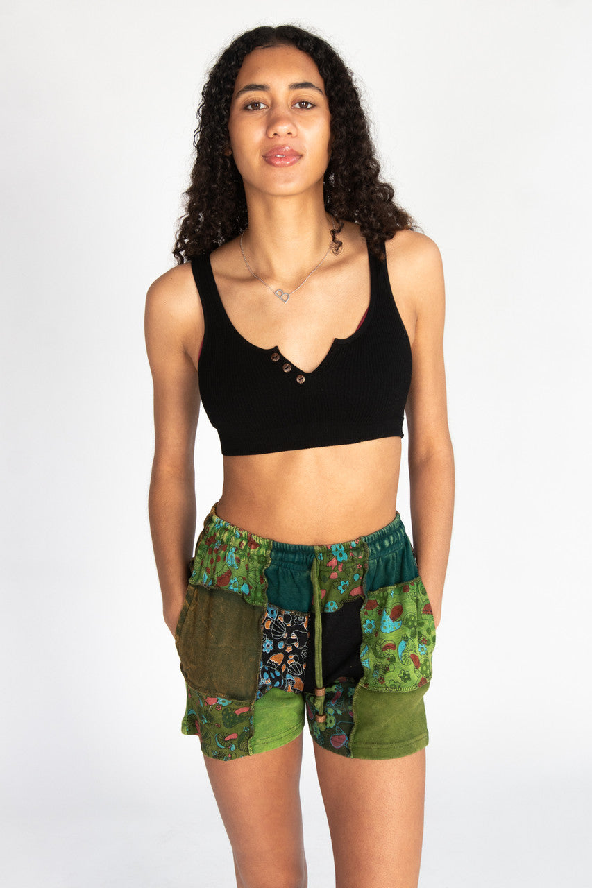 Patchwork Sweatshorts