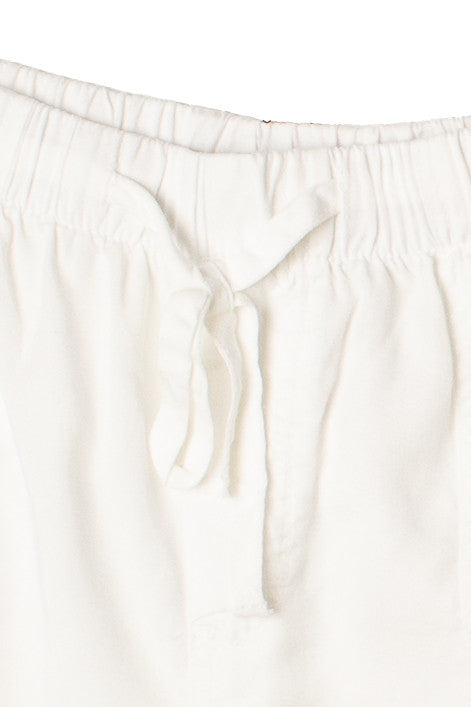 Cuffed Hem Drawstring Tencel Shorts