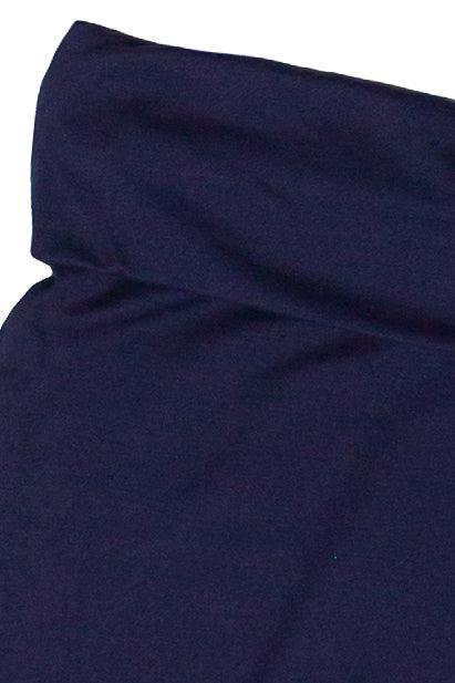 Low Rise Fold Over Shorts - Navy