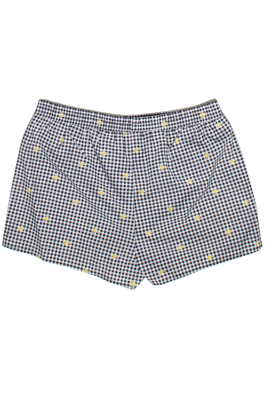 Printed Gingham Boxer Shorts