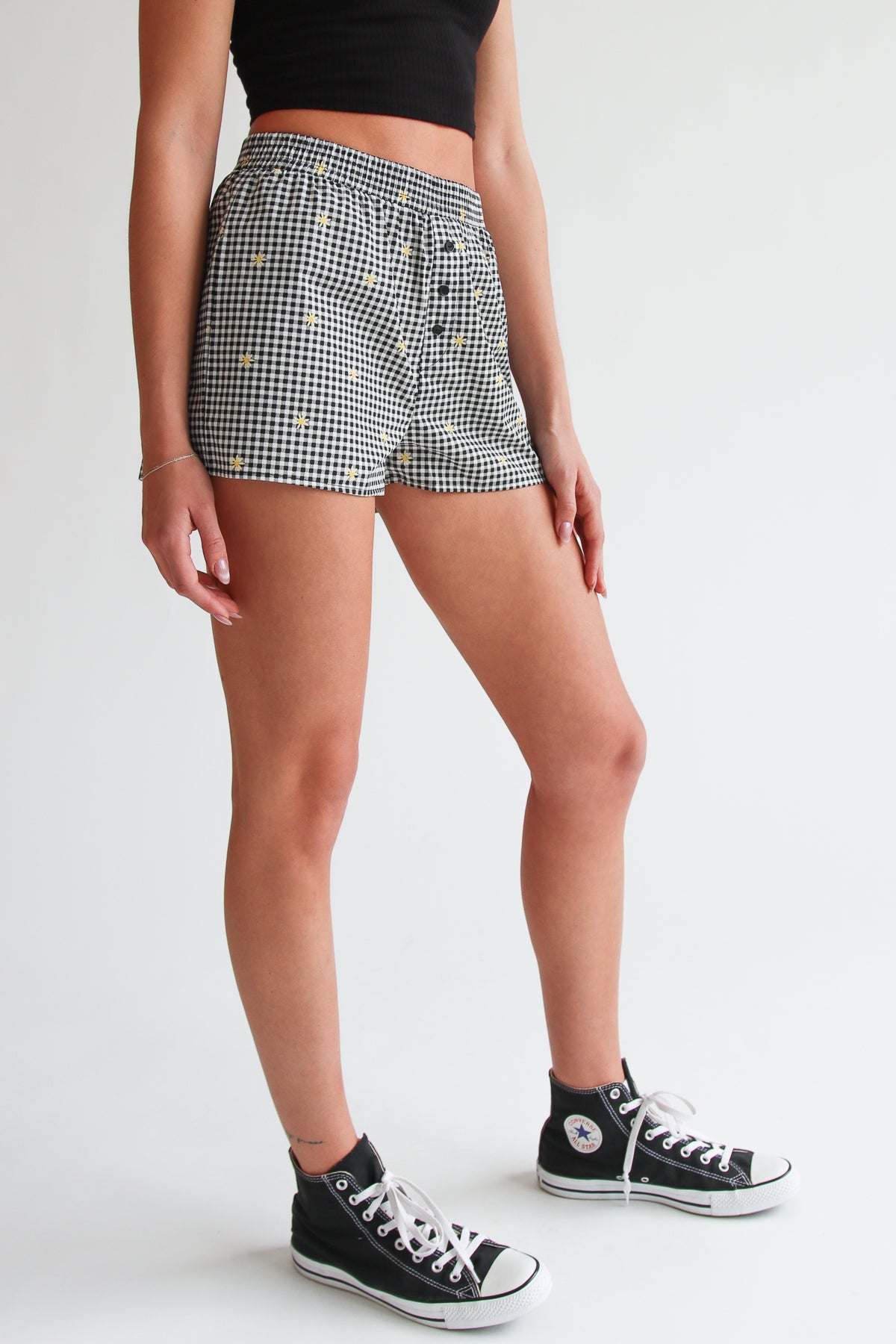 Daisy Gingham Boxer Shorts