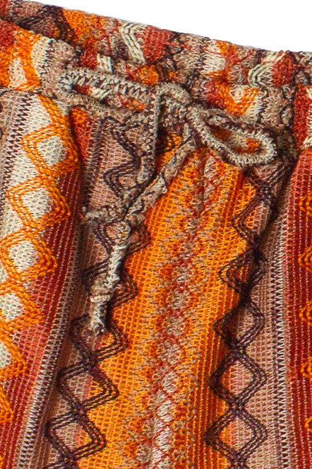 Zigzag Stripe Knit Shorts