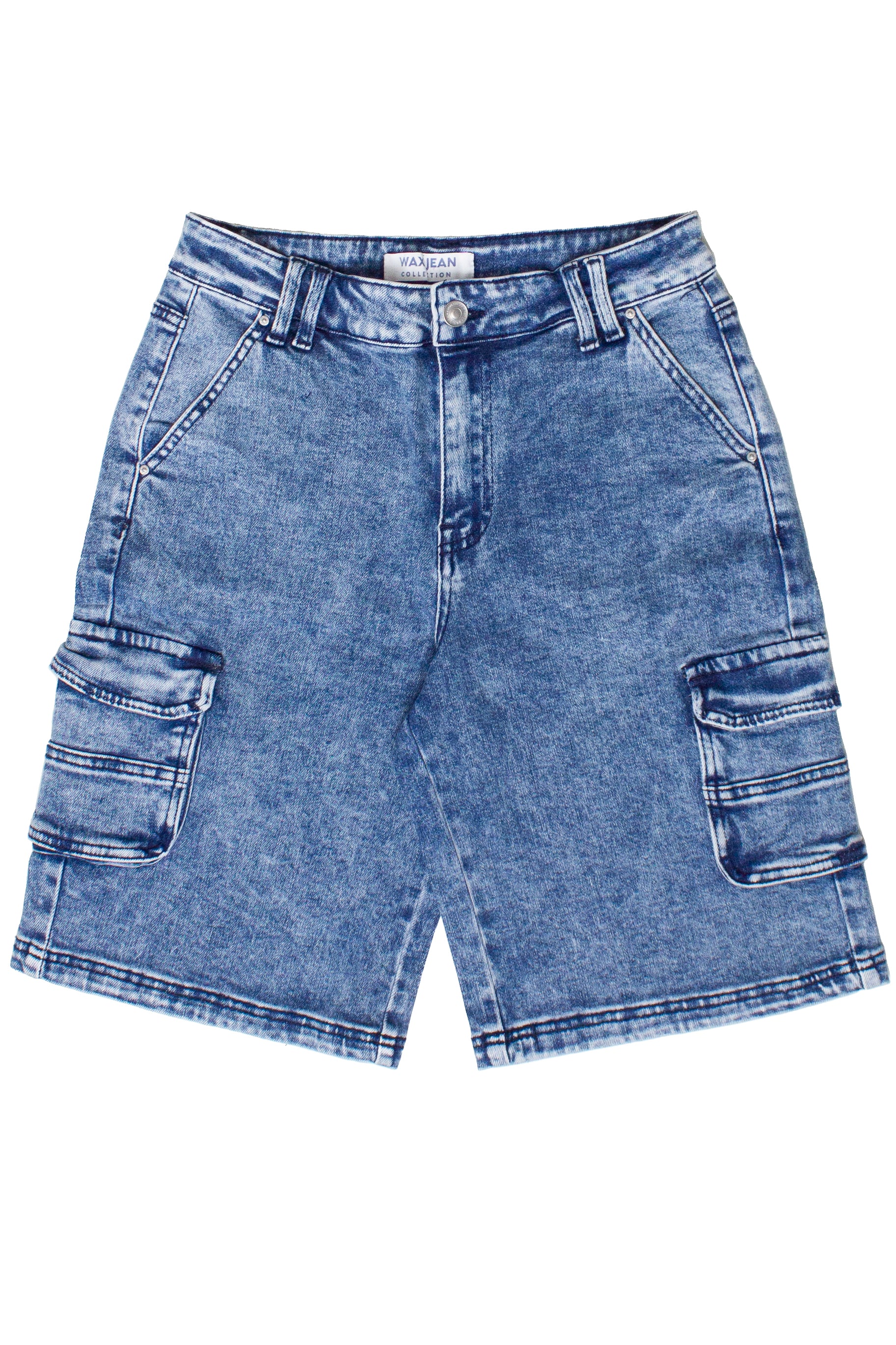 Acid Wash Cargo Jorts - Medium