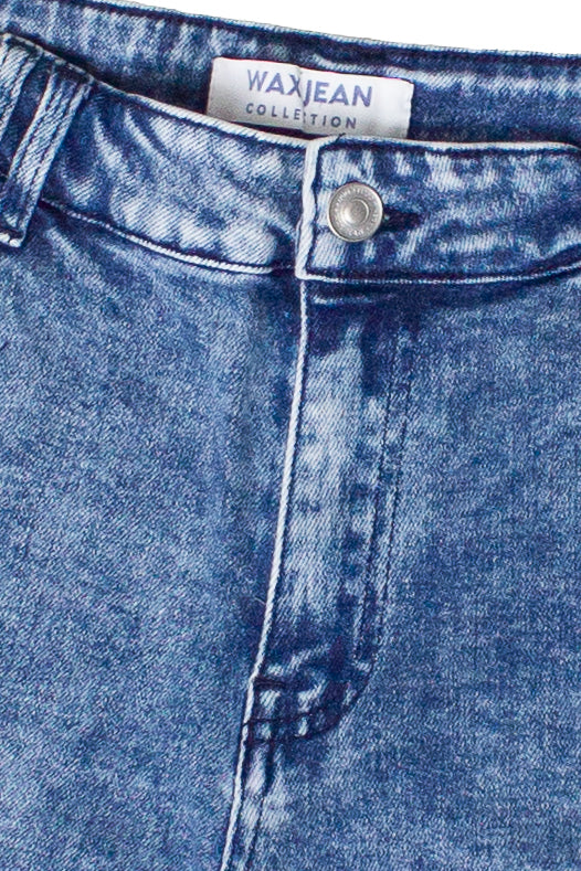 Acid Wash Cargo Jorts - Medium