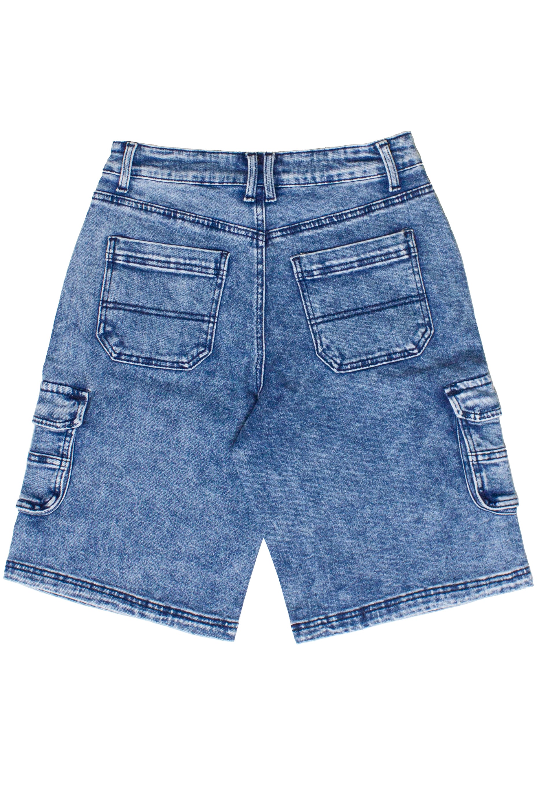 Acid Wash Cargo Jorts - Medium