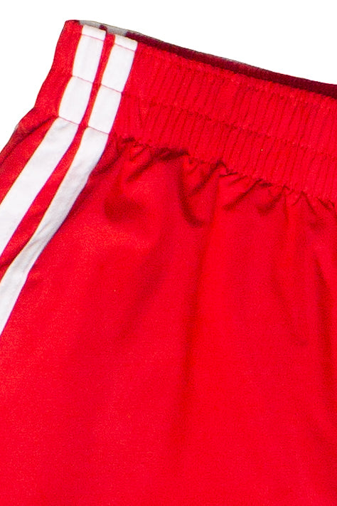 Side Striped Nylon Shorts - Red