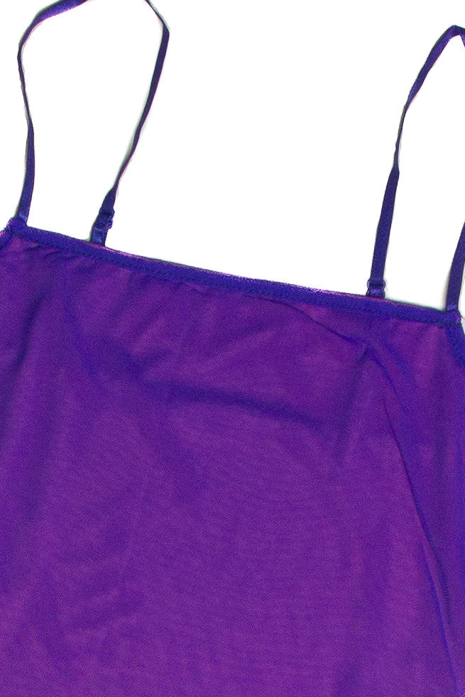 Blue and Pink Neon Mesh Mini Dress