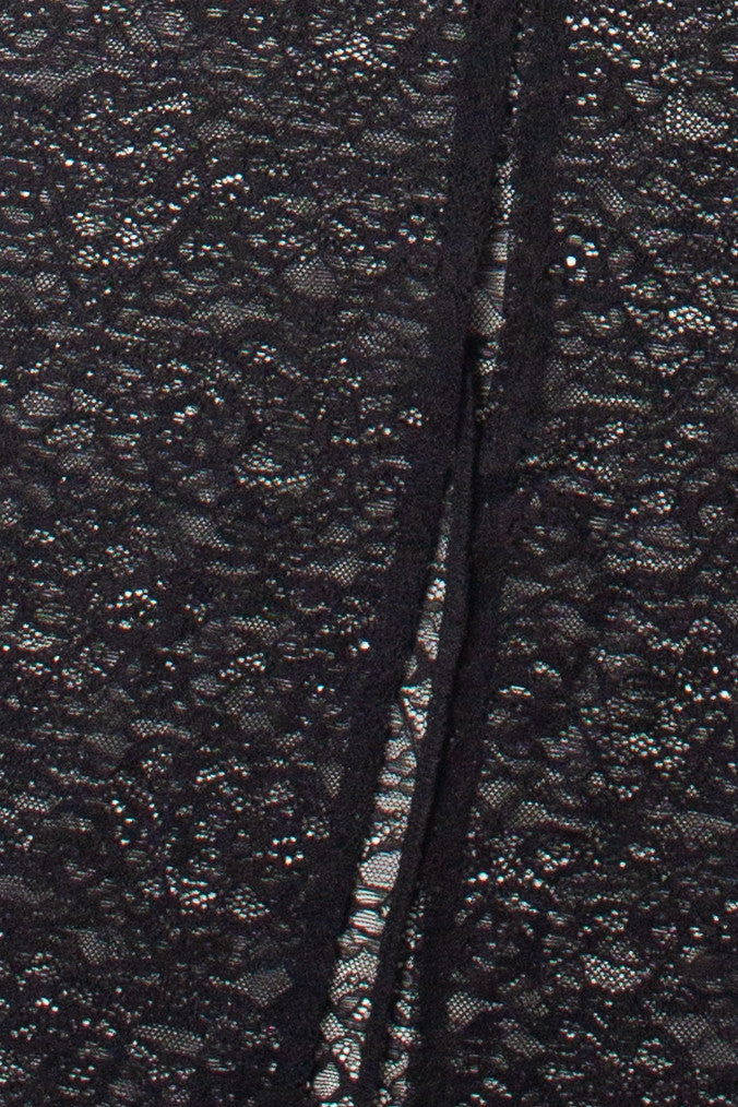 Lace Ruffle Midi Dress