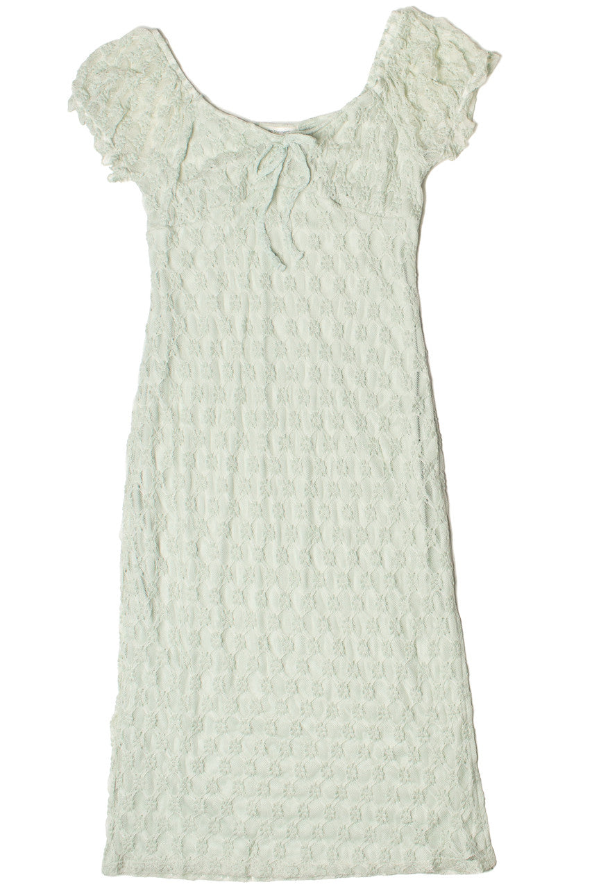 Floral Lace Sweetheart Midi Dress