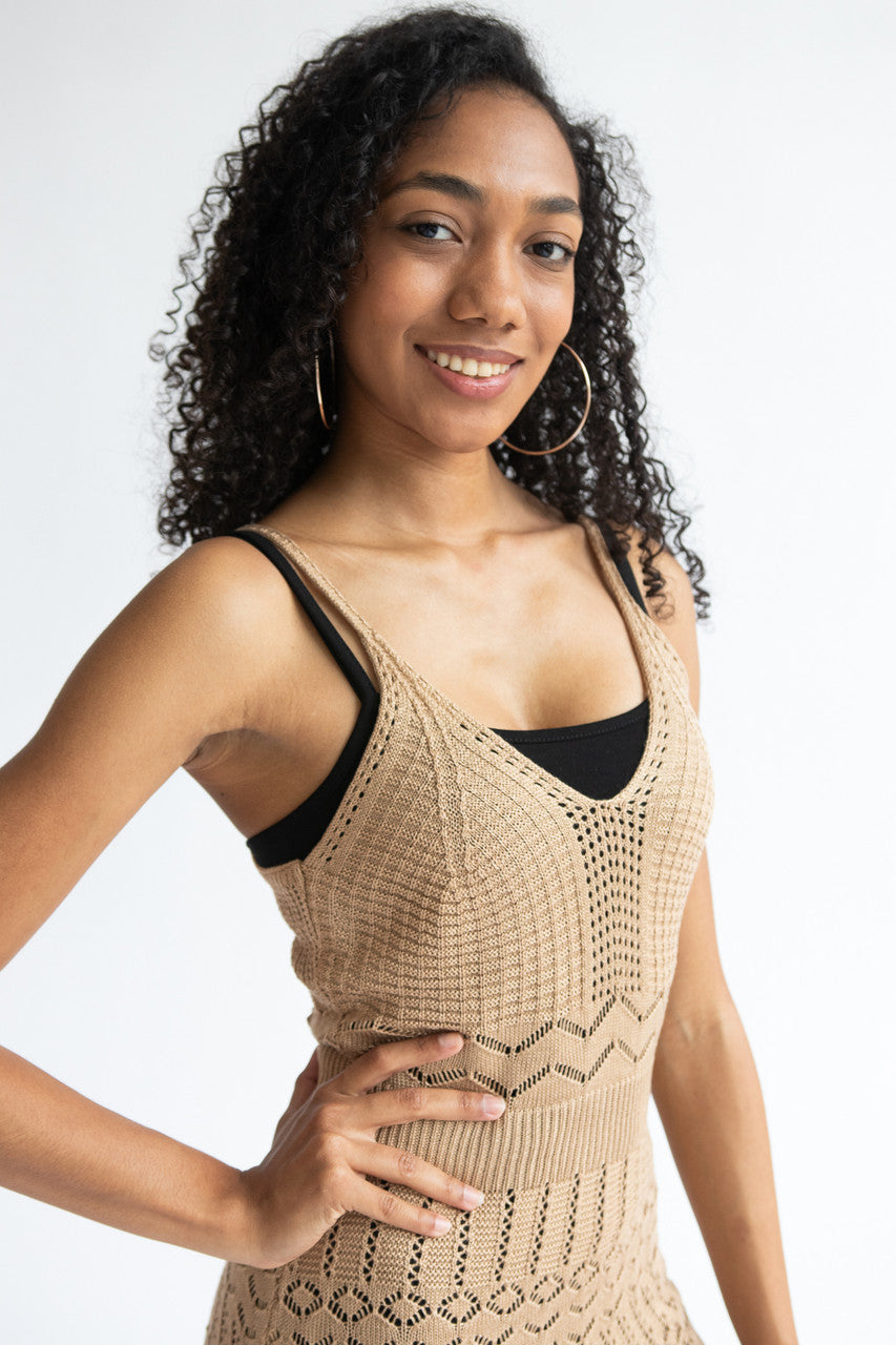 Pointelle Maxi Dress