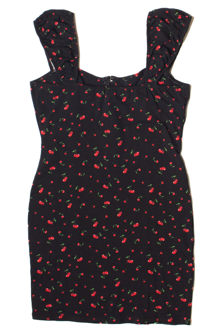 Cherry Print Hook & Eye Bustier Dress