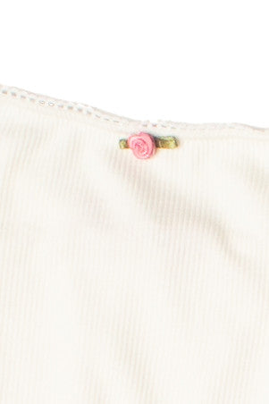 Ribbed Rose Bud Skater Dress