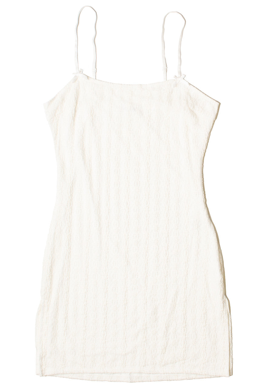 Bow Detail Lined Lace Mini Dress