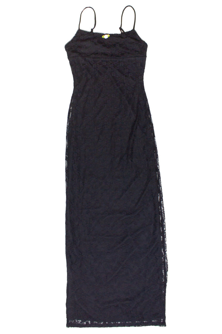 Lace Rosebud Maxi Dress