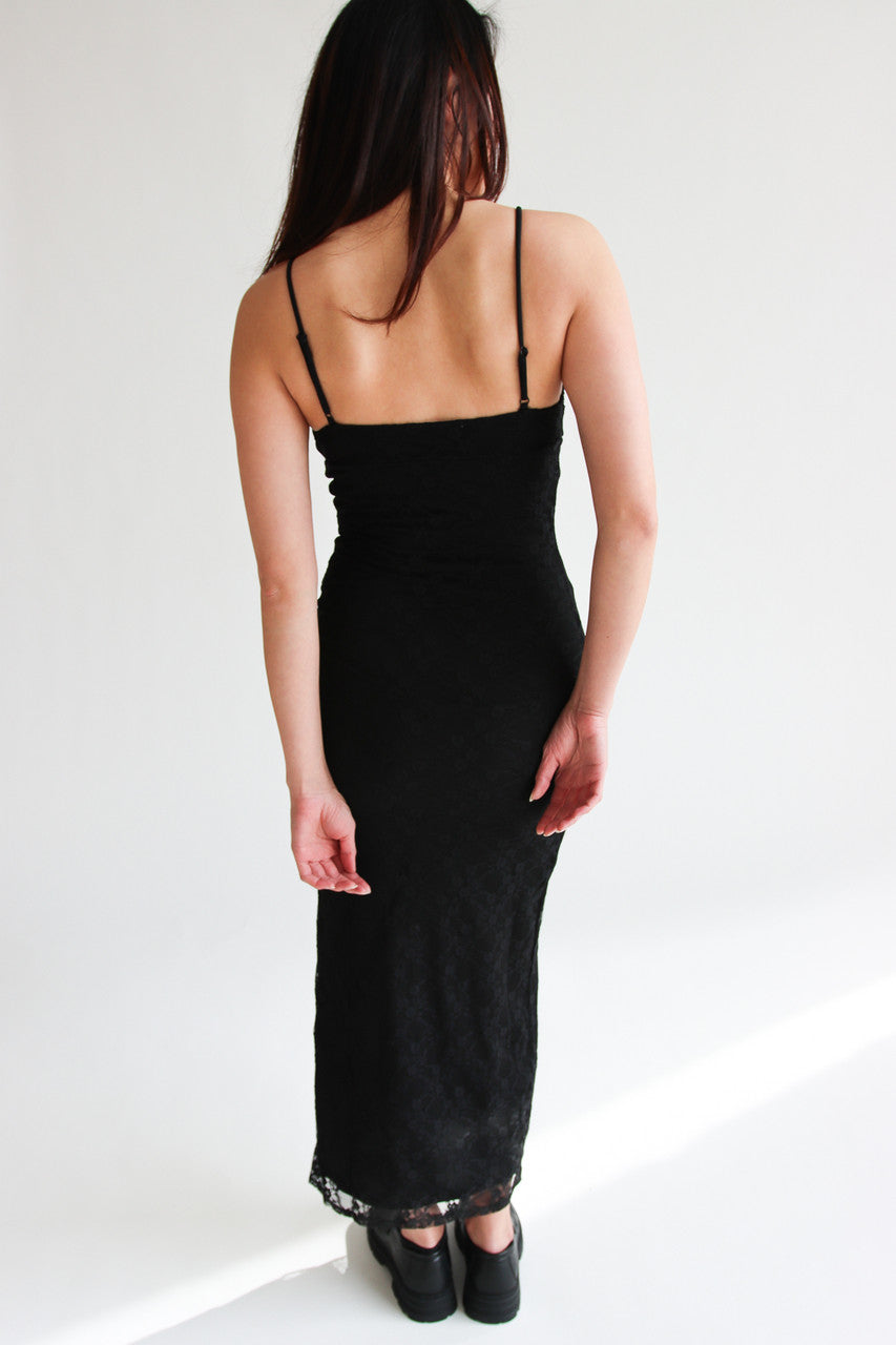 Lace Rosebud Maxi Dress