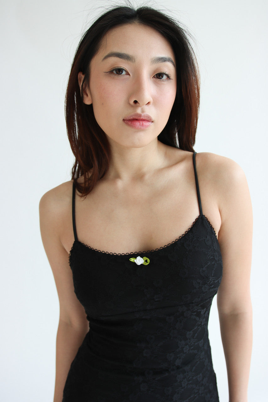 Lace Rosebud Maxi Dress