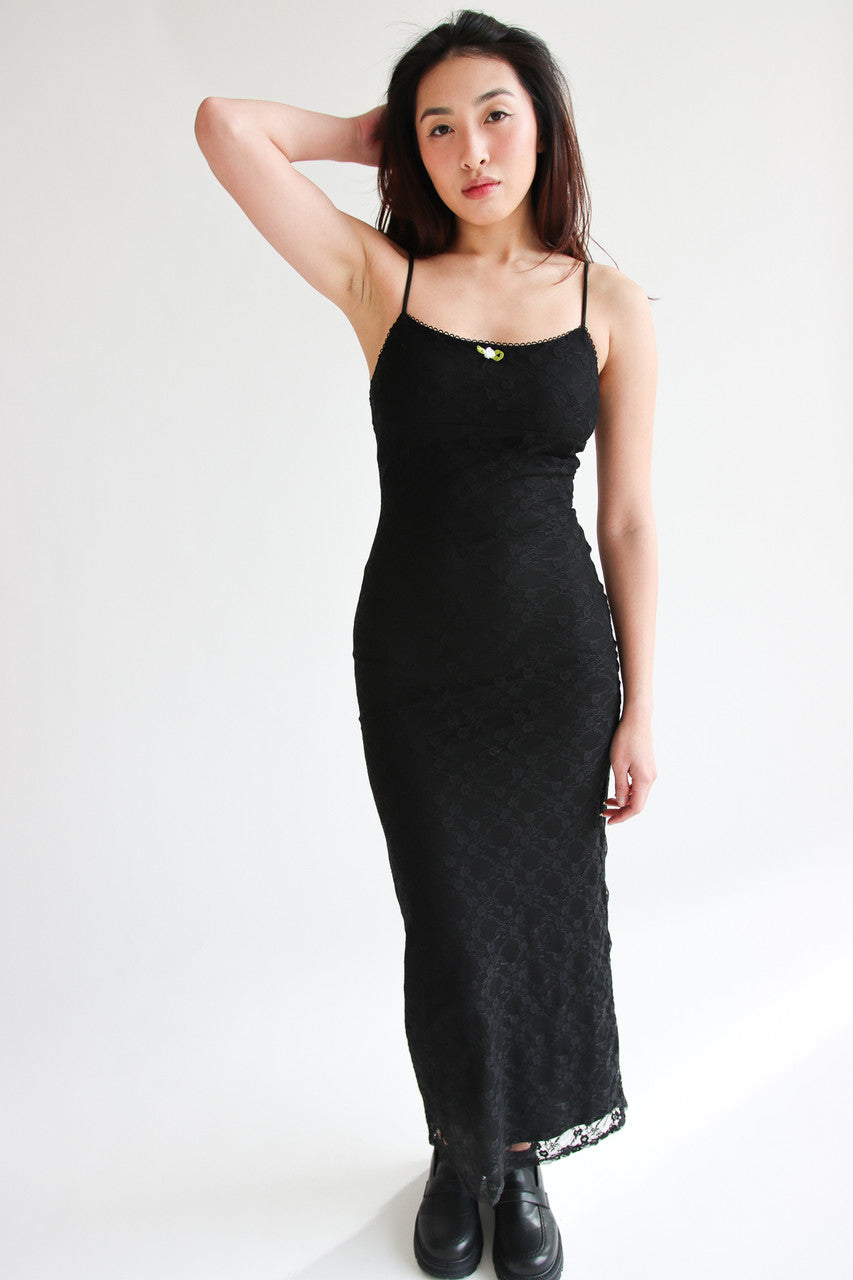 Lace Rosebud Maxi Dress