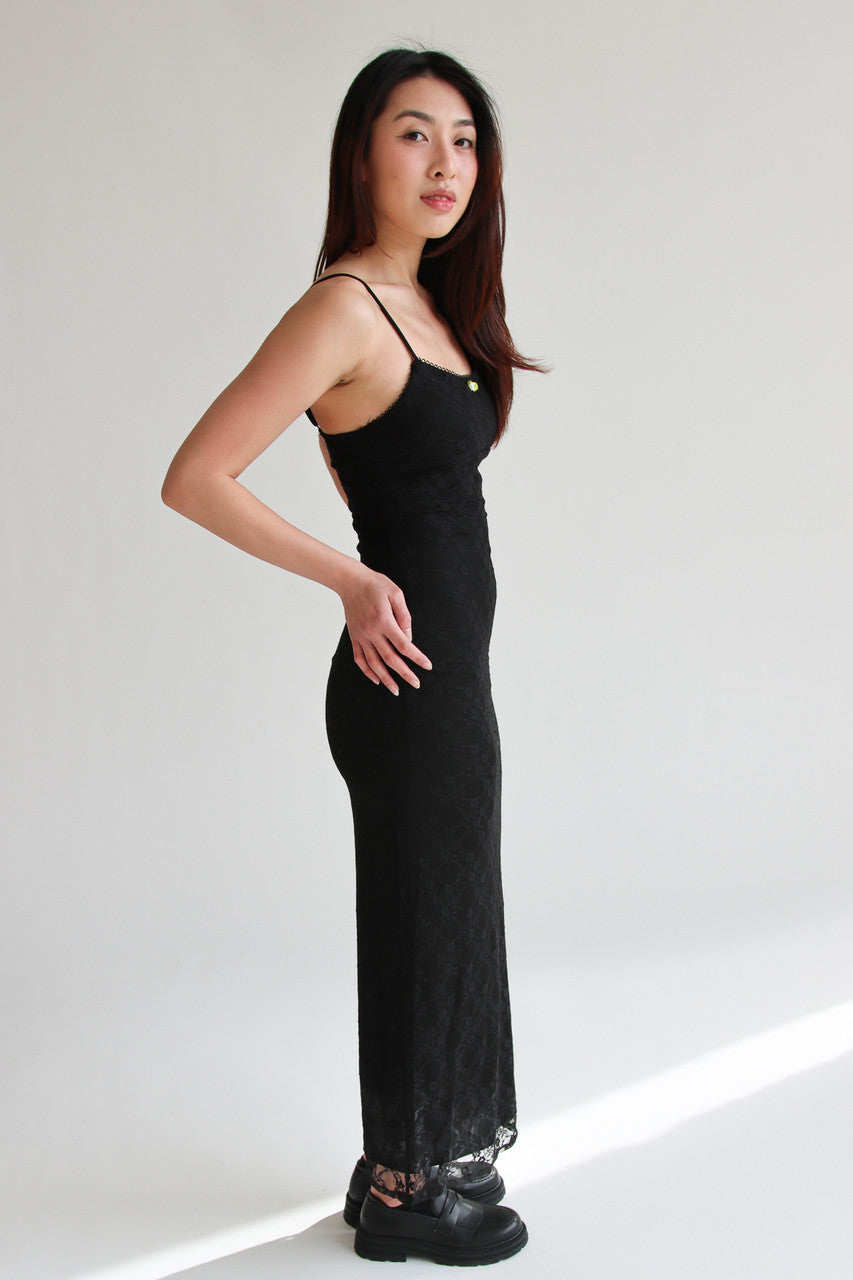 Lace Rosebud Maxi Dress