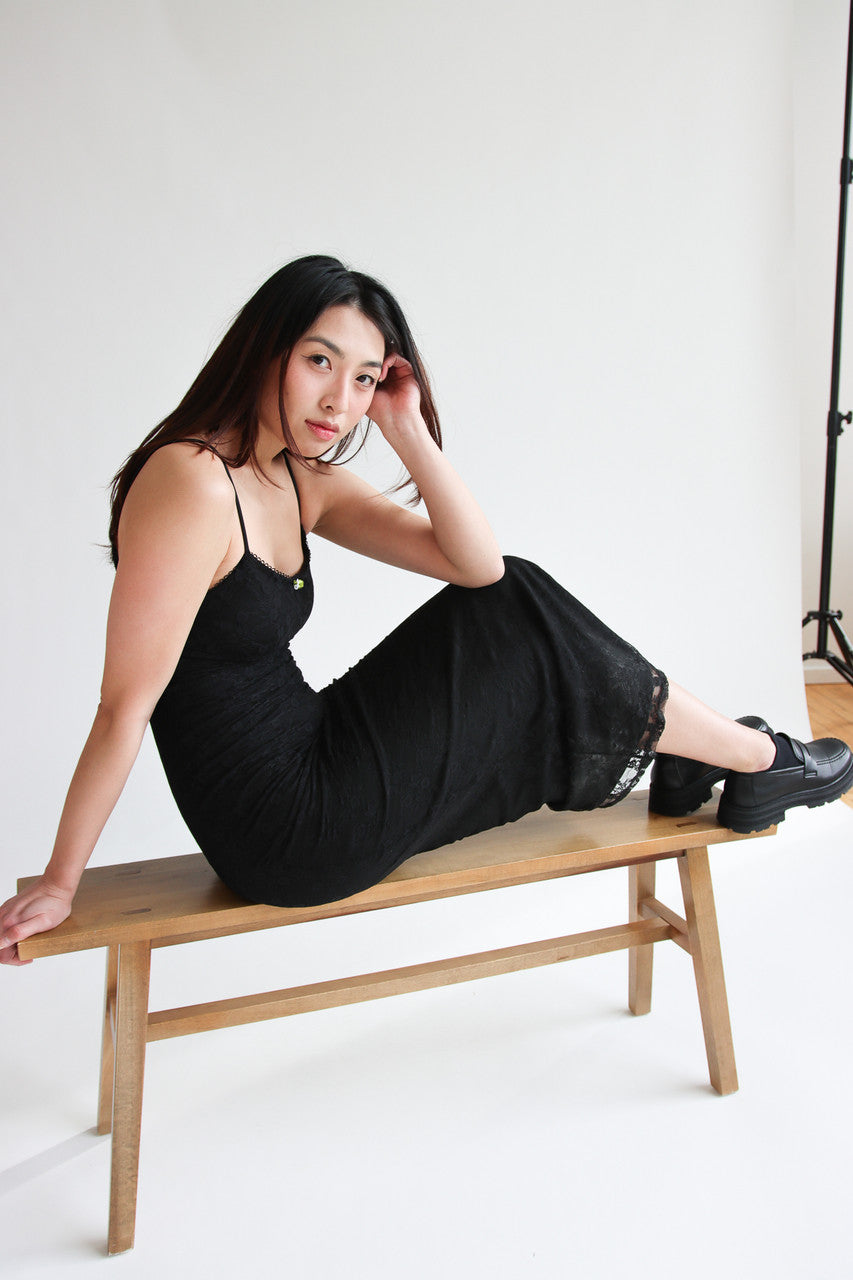 Lace Rosebud Maxi Dress