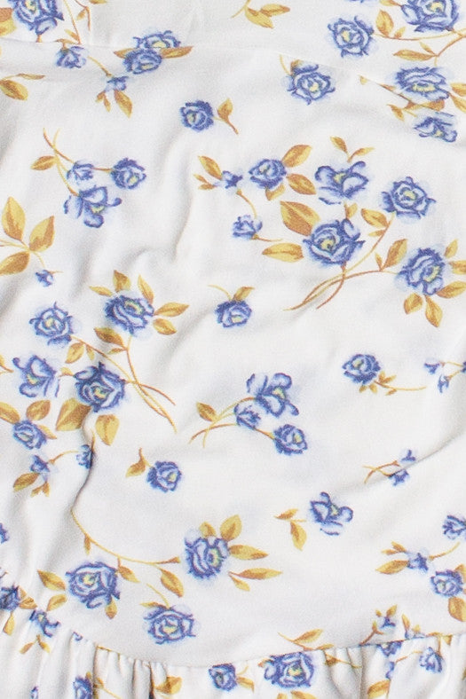 Drop Waist Patterned Mini Dress