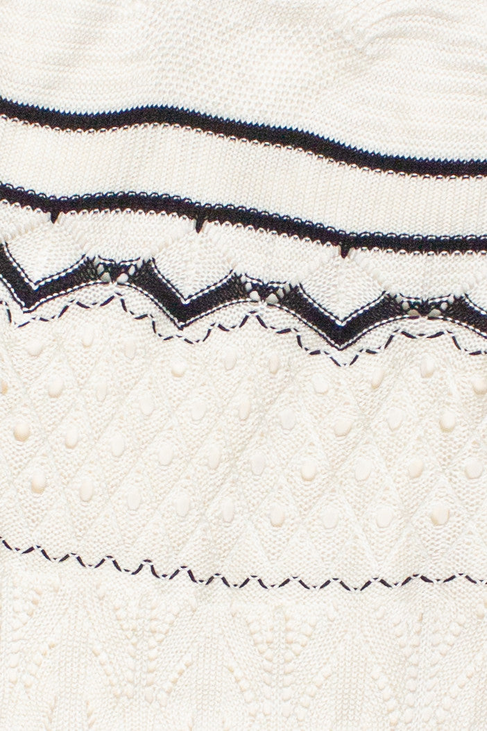 Open Knit Midi Dress