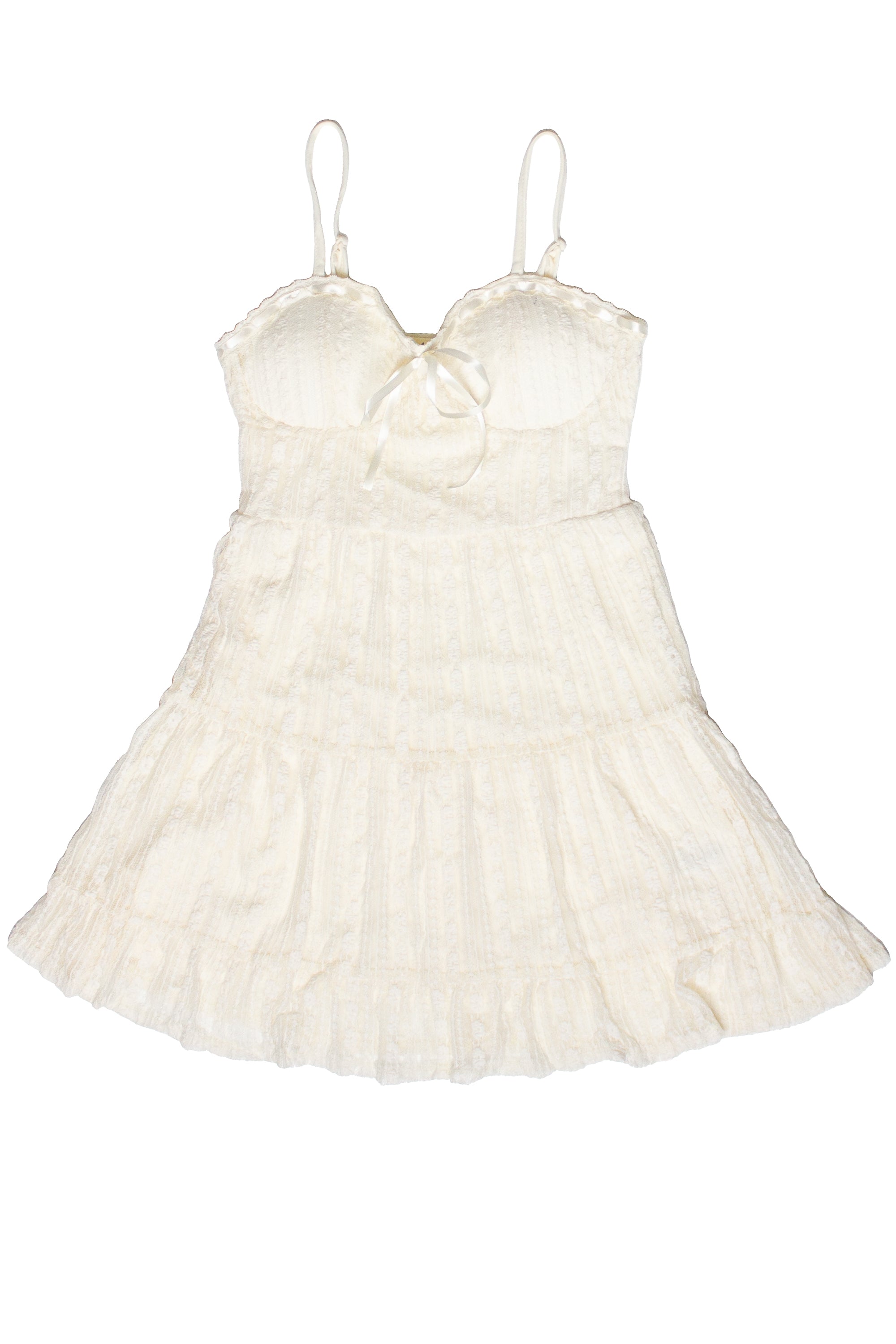 Floral Lace Bustier Mini Dress