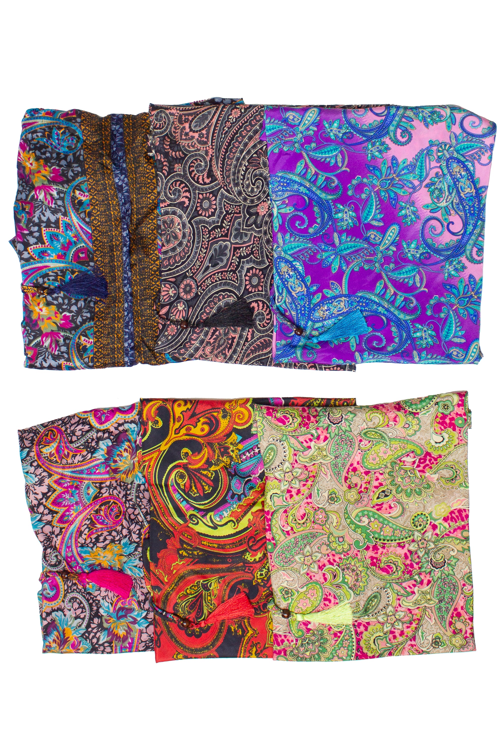 Patterned Scarf Halter Dresses - Assorted