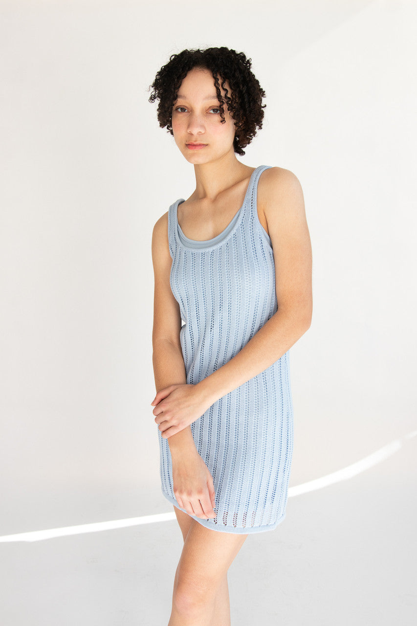 Lined Knit Mini Dress